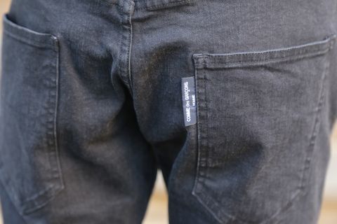 COMME des GARCONS HOMME 綿ナイロンウェザーフーデッドコート"NAVY"Style.2020.10.26.