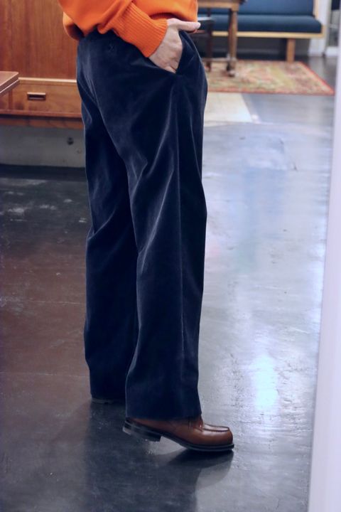 A.PRESSE 24SS Vintage Corduroy Trousers"NAVY"スタイル
