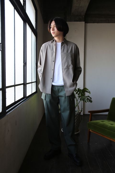 YOKE OVERSIZED BIG POCKET SHIRT(YK21SS0189SH) ※2月20日発売 style.2021.2.19.