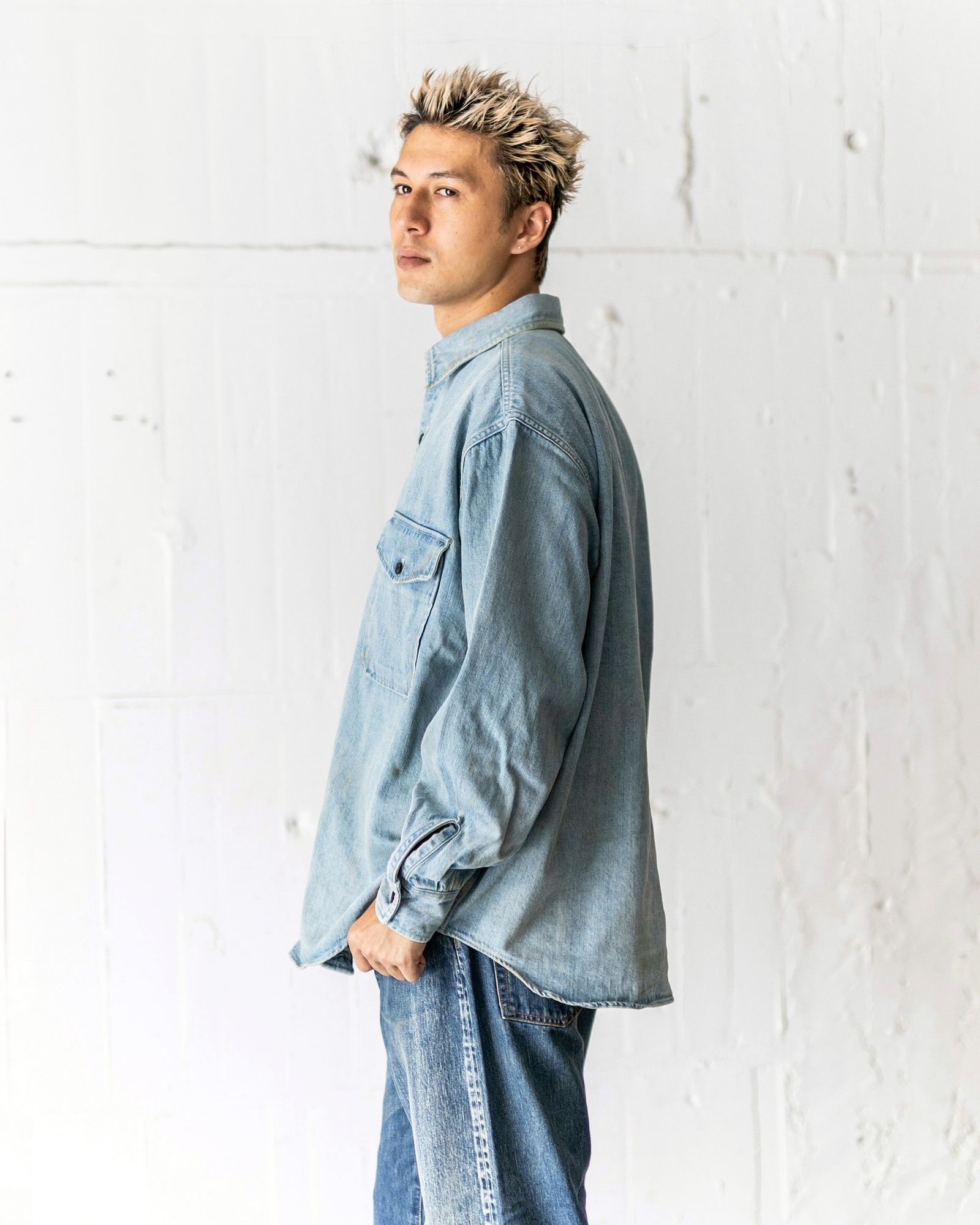 A.PRESSE Vintage Denim CPO Shirt 8月9日(土)新作発売！ | 7002
