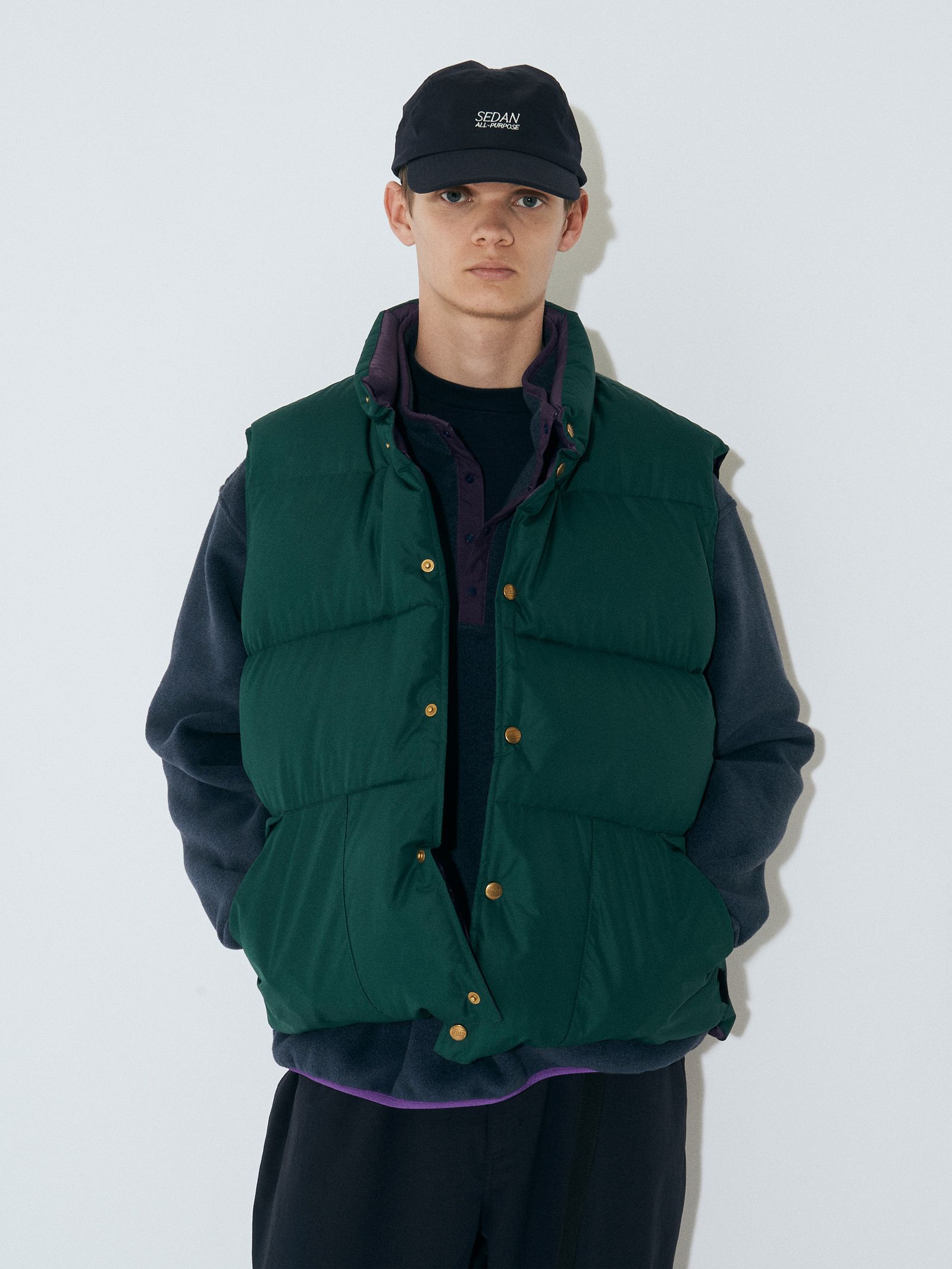 セダンオールパーパスFW23 Classic Down Vest (SD23F-JK01)Hunter Green☆9月23日(土)発売！
