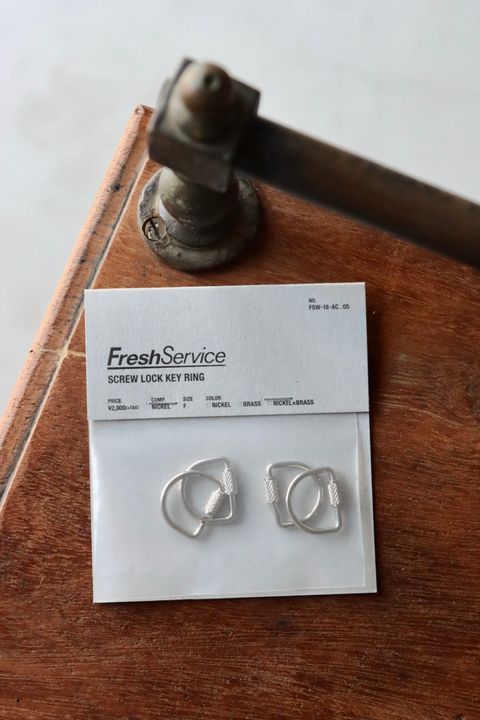 フレッシュサービス Screw Lock Key Ring(FSP253-99058B)NICKEL☆8月2日(土)発売！