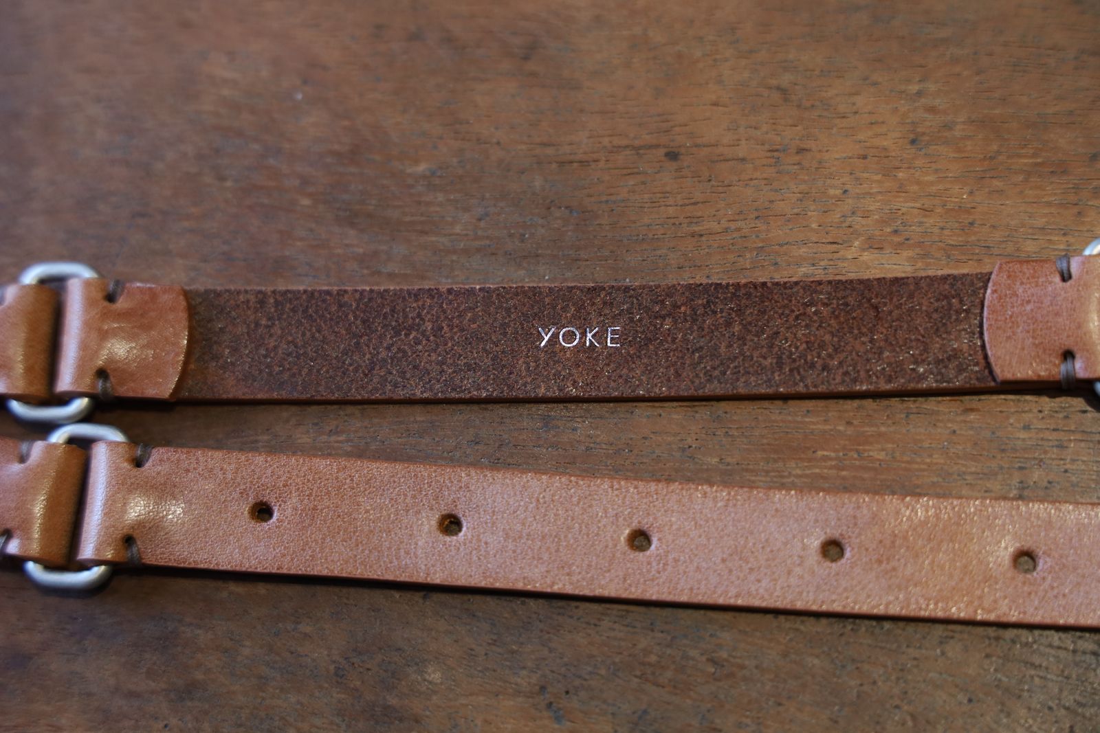 ヨーク25SS LEATHER NALLOW WESTERN BELT(YK25SS0983A)BROWN