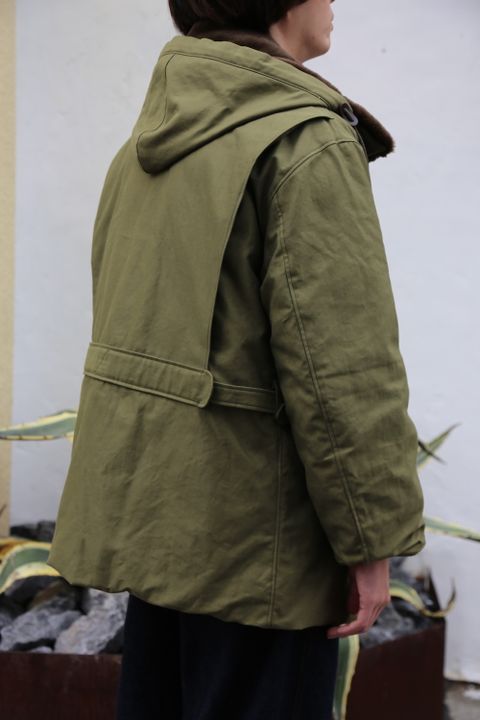 eYe JUNYA WATANABE COMME des GARCONS MAN 綿バックサテンミリタリーブルゾン(WF-J905-100)"KHAKI"style.2020.10.3.