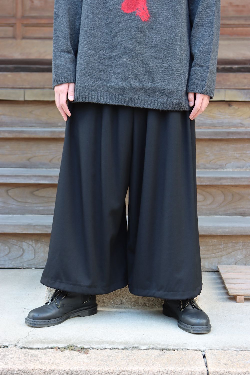 yohji yamamoto 花柄タートルニット(HX-K15-181) style.2021.8.29