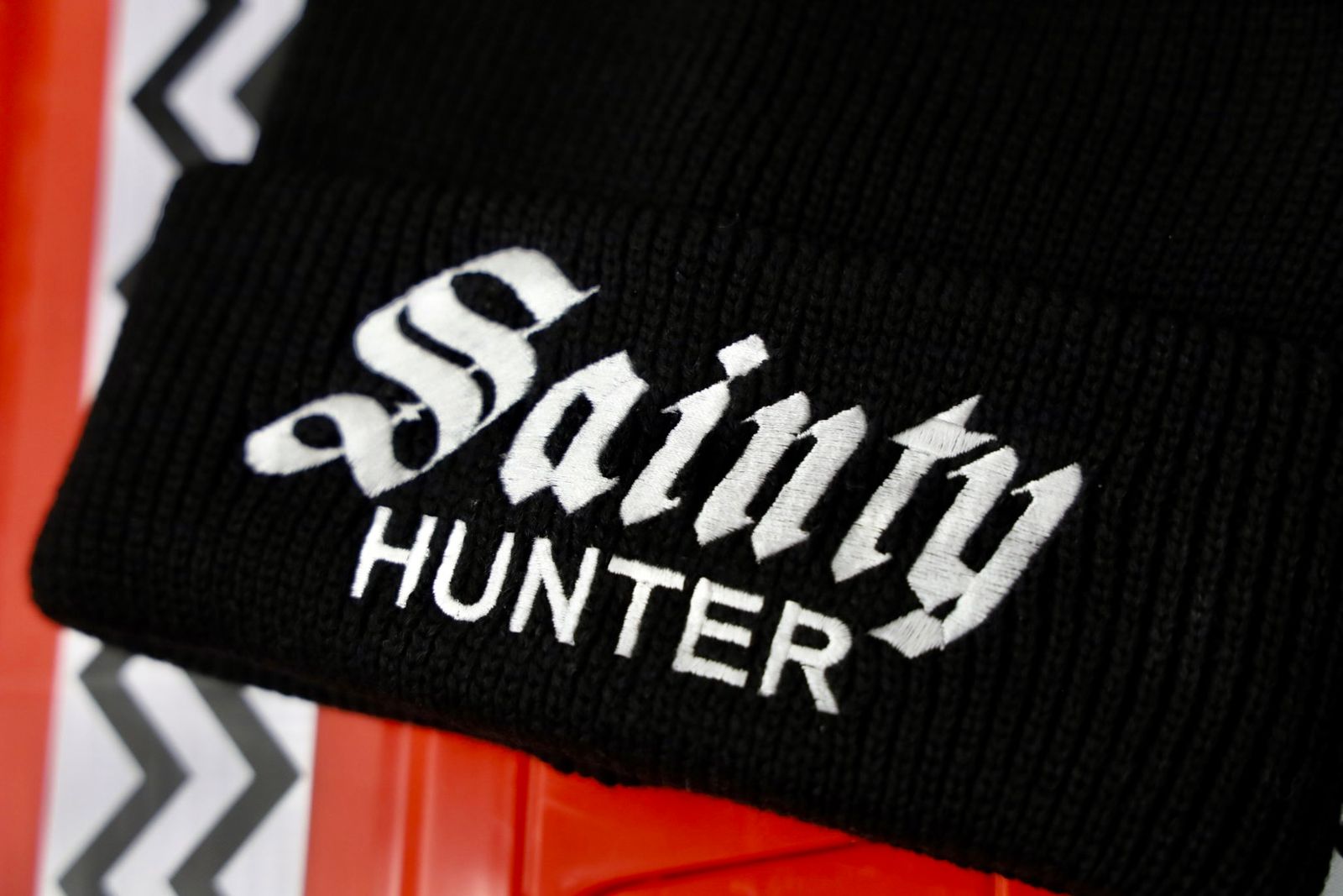 セントマイケル 26SS BH_KNIT CAP/SAINTY HUNTER(SM-MK8-0000-C38)BLACK