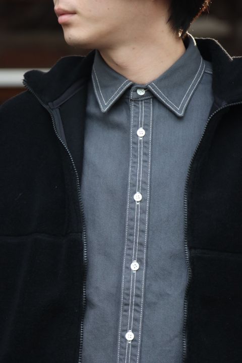 Graphpaper Wool Boa Zip-Up Blouson(GU213-70206B) style.2021.10.25.