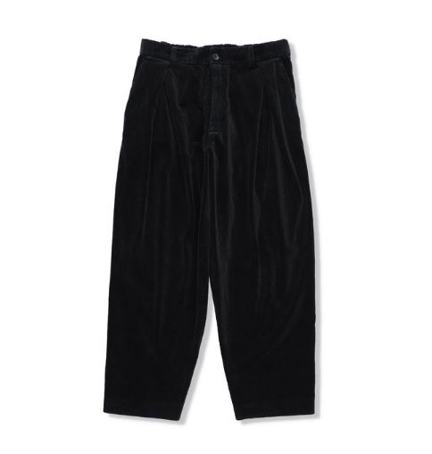 イズネス 25AW CORDUROY TUCK TROUSERS (25AW_31_2020AWPT06-W)BLACK☆新作発売！