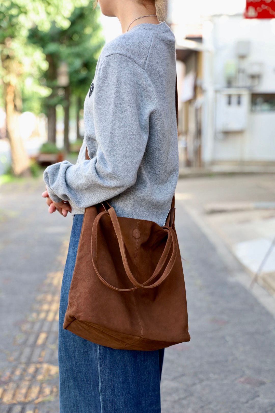 Morphee / モルフェトートバッグ 3WAY MIDIUM TOTE(LONG)SUEDE [COFFEE BROWN]☆新作発売！