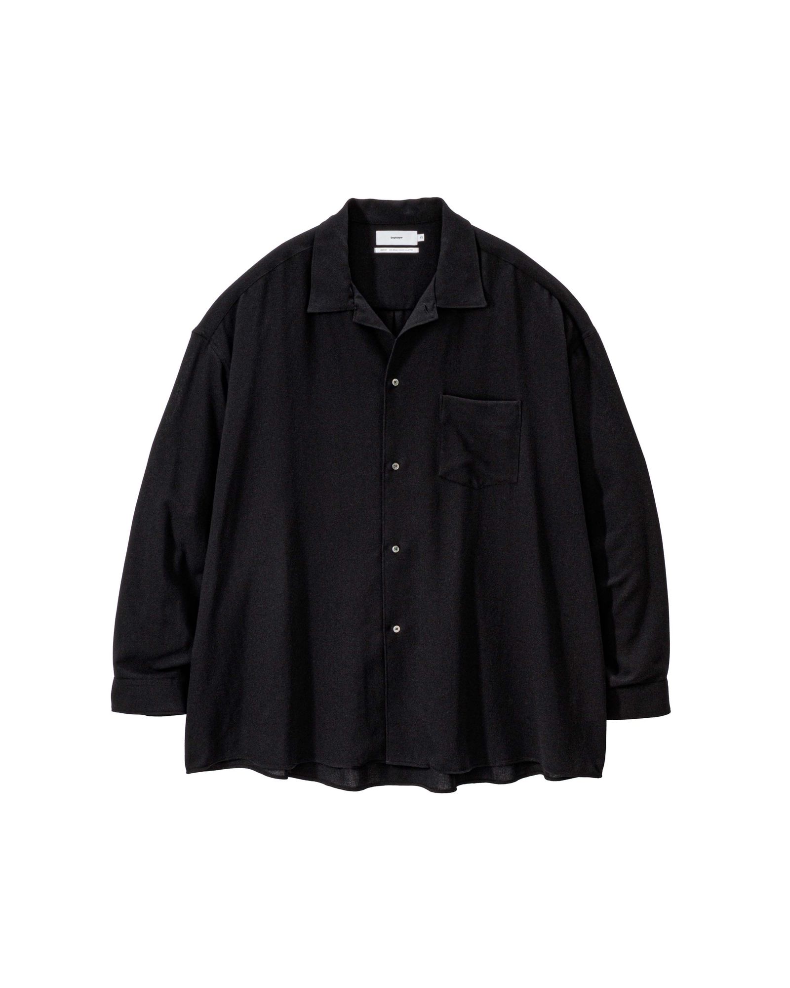 グラフペーパー 26SS Viscose Viyella L/S Sleeping Shirt(GM261-50456)BLACK☆3月14日(土)発売！