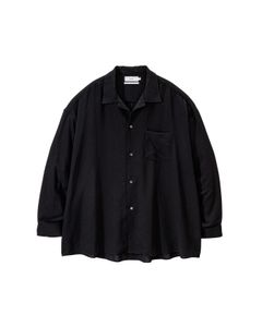 グラフペーパー 26SS Viscose Viyella L/S Sleeping Shirt(GM261-50456)BLACK☆3月14日(土)発売！