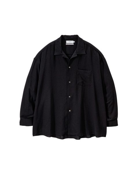 グラフペーパー 26SS Viscose Viyella L/S Sleeping Shirt(GM261-50456)BLACK☆3月14日(土)発売！
