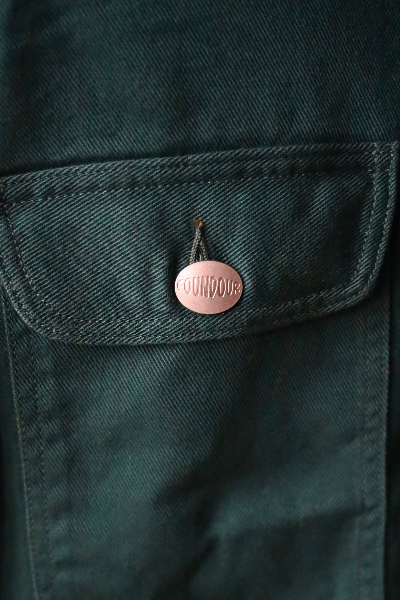 ファウンダ 25AW WORK JACKET (015FD252007)GREEN