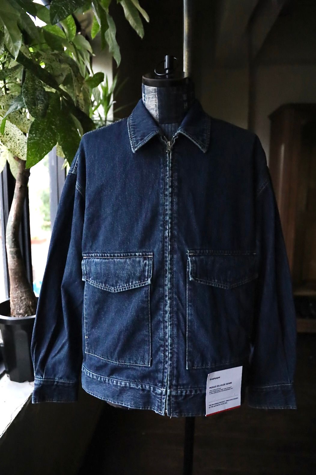 Graphpaper - グラフペーパー 25AW Selvage Denim Zip Jacket