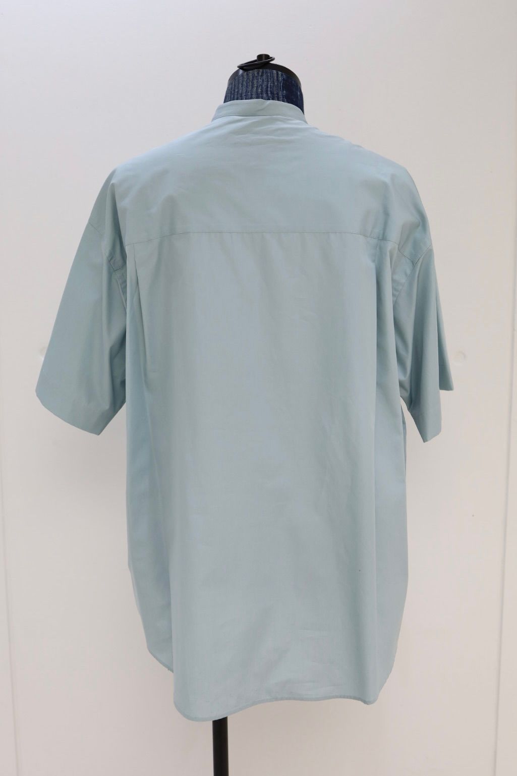 グラフペーパー 26SS ALUMO for GP S/S Oversized Band Collar Shirt(GM261-50225)SMOKE BLUE☆3月20日(金)発売！