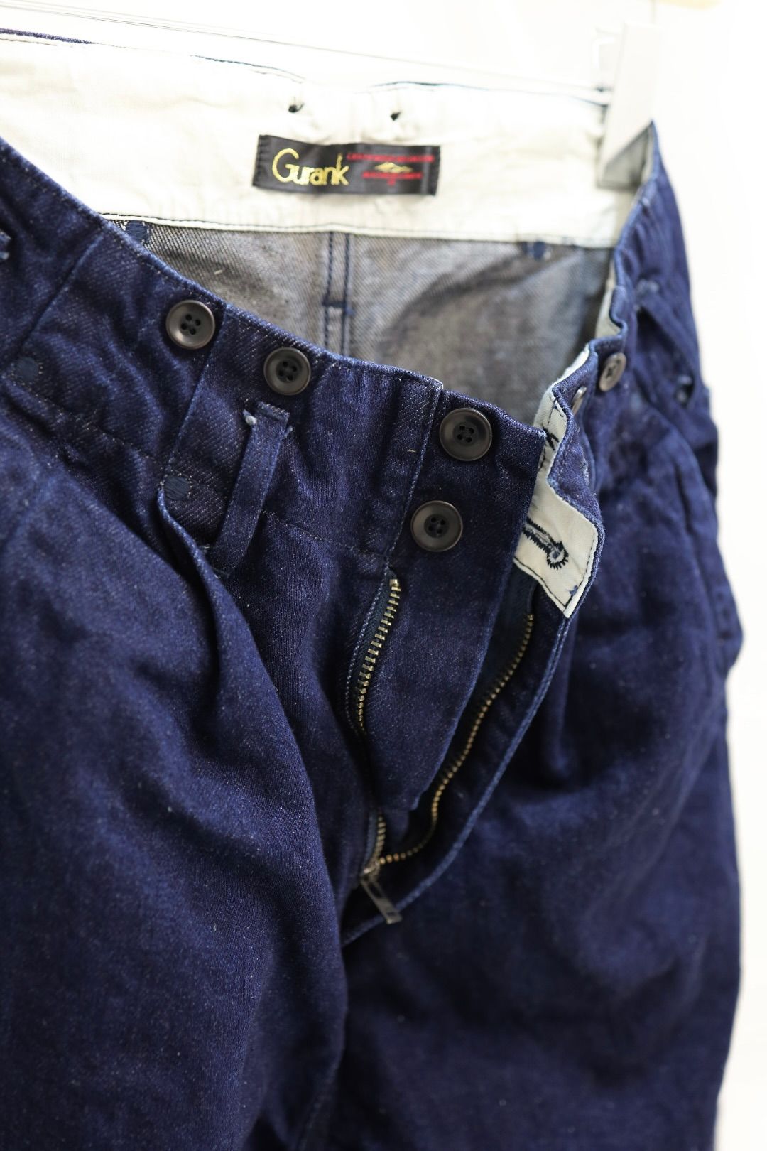 Gurank 26SS グランク コットンリネンデニムワークパンツ CL denim work pants (2620)INDIGO★新作発売！