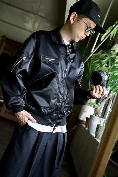 COMME des GARCONS HOMMEナイロンツイルミリタリージャケットスタイル.2024.8.3.