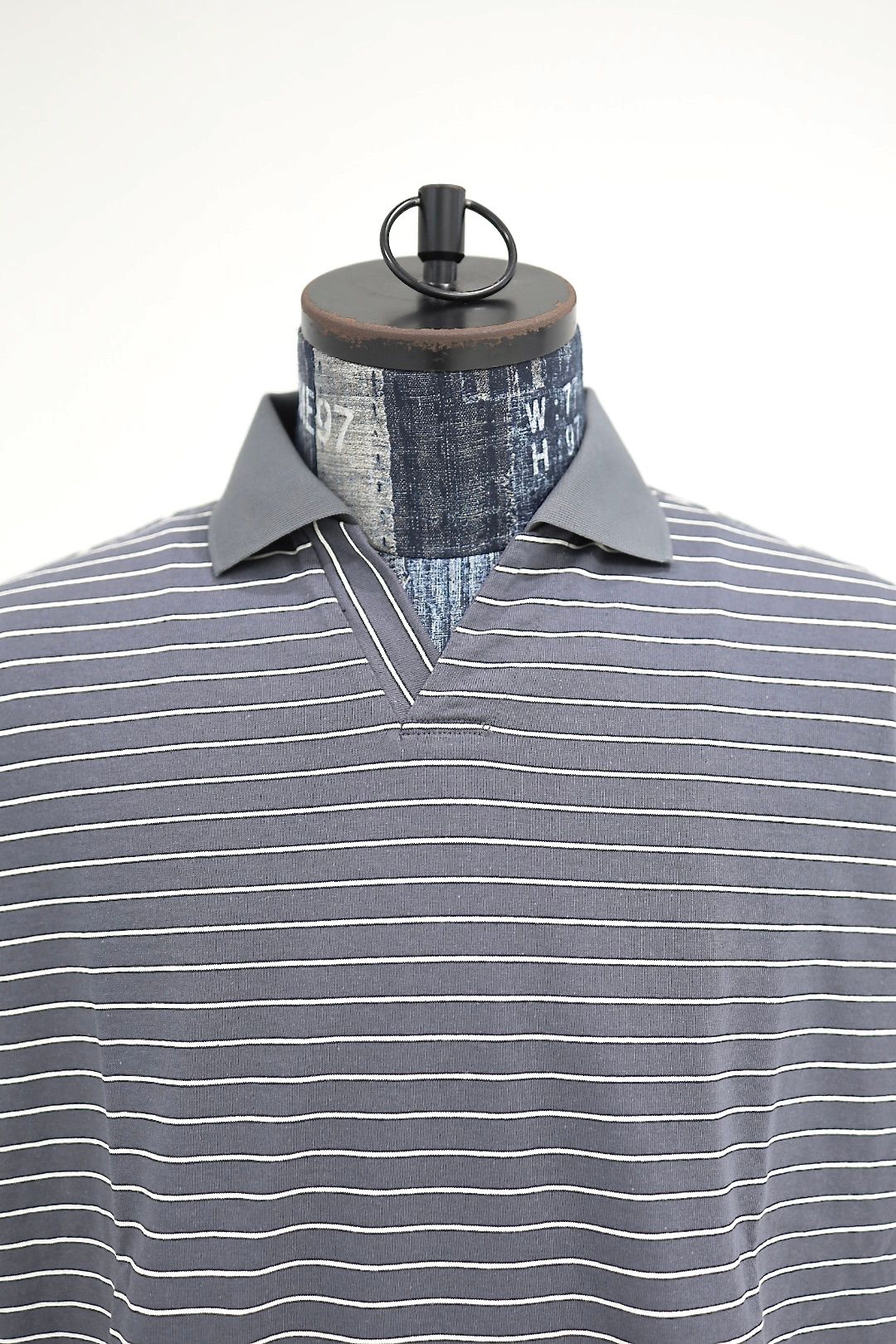フレッシュサービス COMPACT BORDER V-NECK POLO(FSC262-70120)GRAY☆5月23日(土)発売！