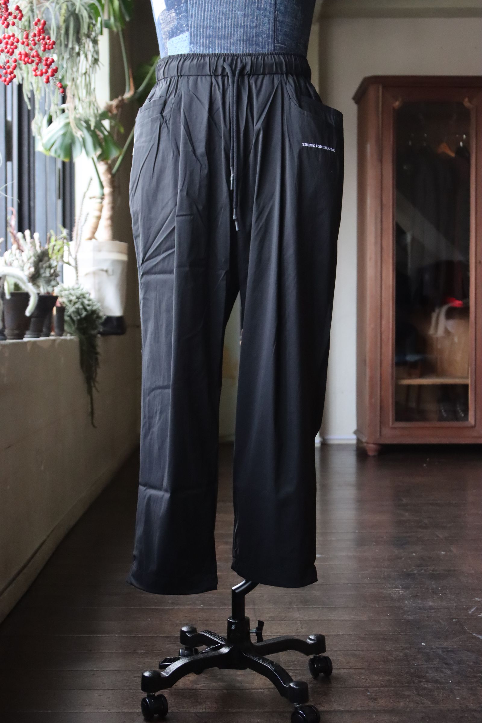 S.F.C 24SS エスエフシーWIDE TAPERED EASY PANTS(SFCSS24P02)Black