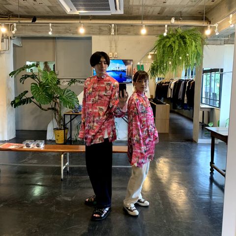 doublet ALOHA KUNG FU SHIRT(20AW14SH83) "PINK" style.2020.8.15.