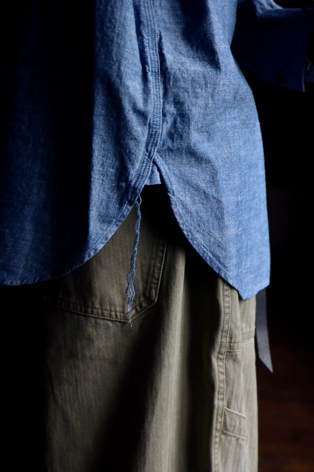 アプレッセ23AWシャツ BB Washed Chambray Shirt(23SAP-02-09M)INDIGO