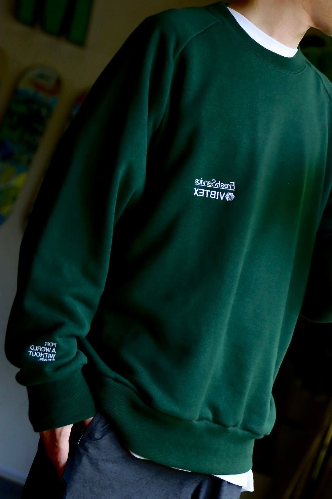 VIBTEX for FreshService SWEAT CREW NECK PULLOVERスタイル