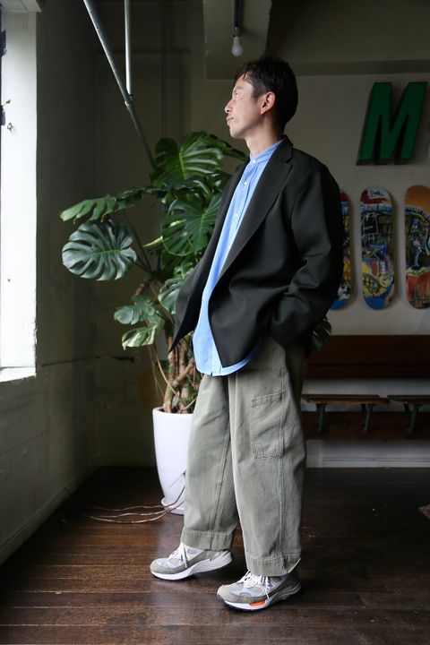 blurhms Wool Surge Cardigan Jacket"KHAKI GREY"style.8.16.