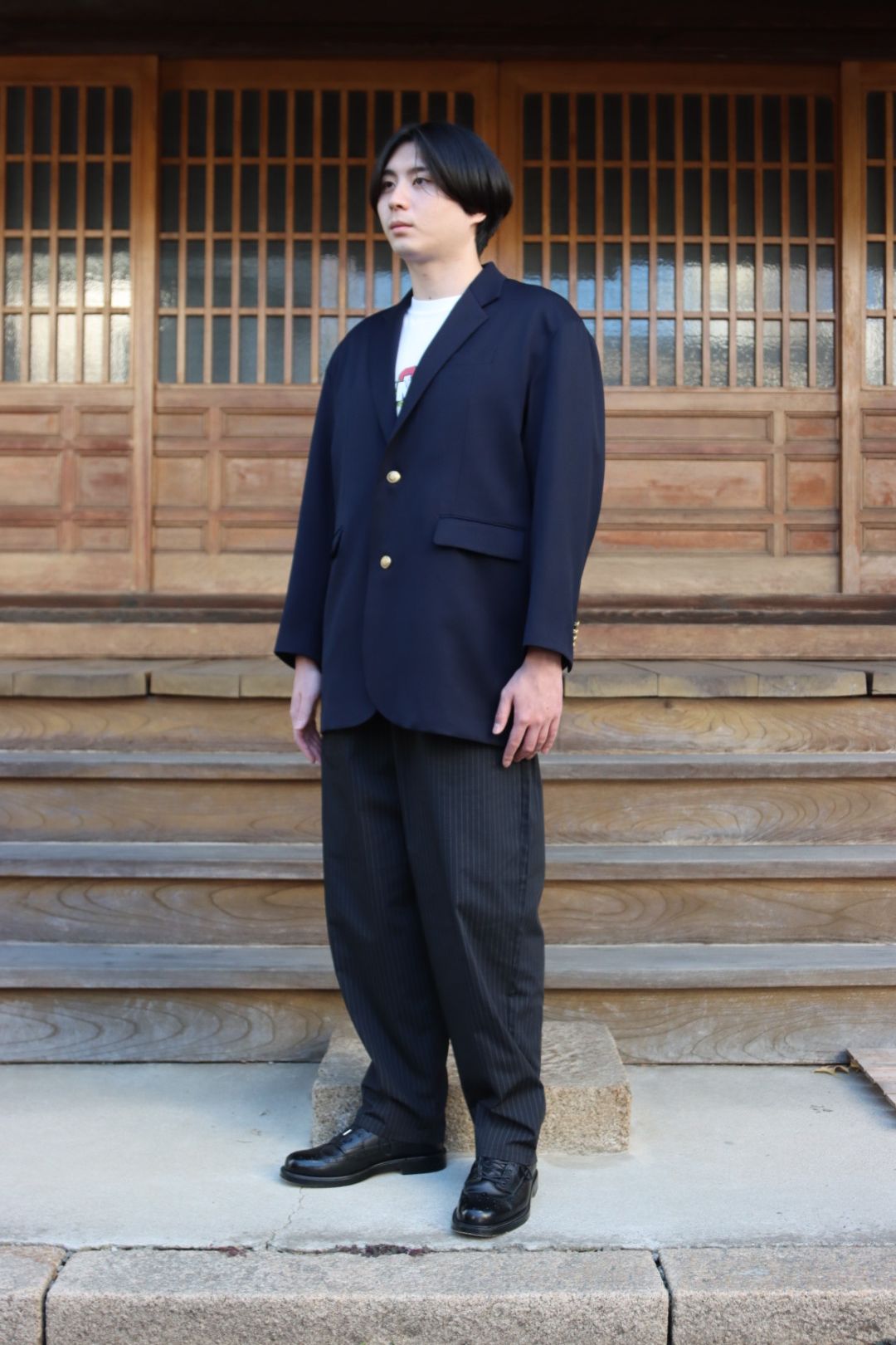 ADULT ORIENTED ROBES(アダルト オリエンテッド ローブス)ブレザージャケット(21AOR-2-JK-006)NAVY - 3