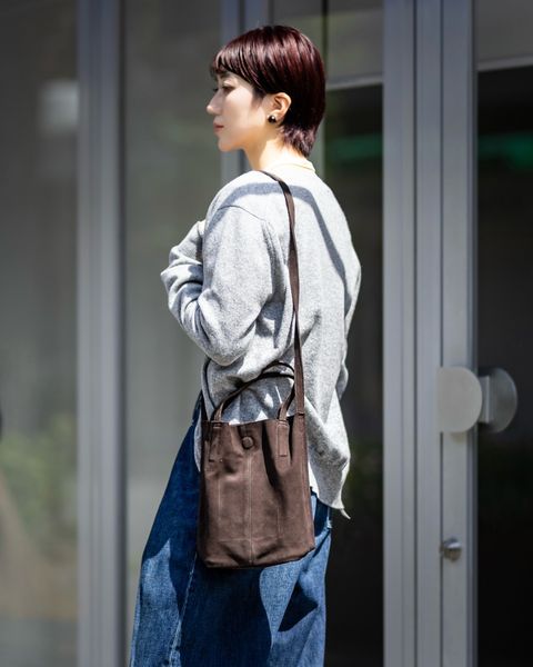 Morphee / モルフェトートバッグ2WAY SMALL TOTE(SHORT)SUEDE[DARK CHOCO]☆新作発売！