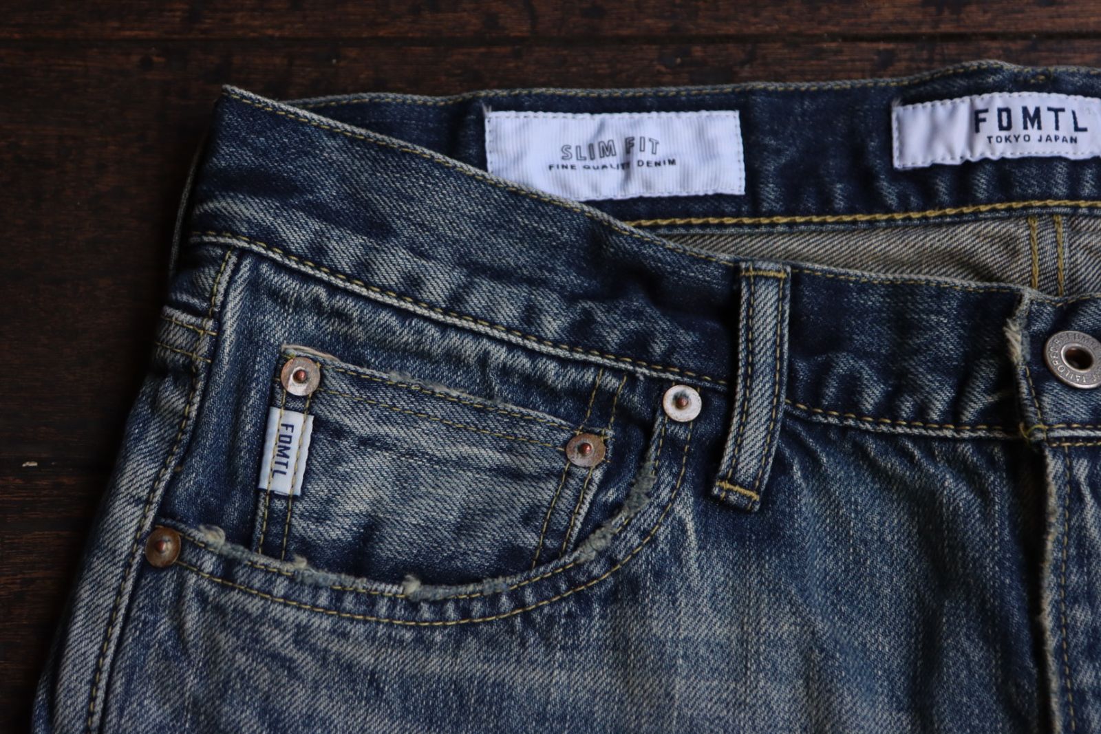 ファンダメンタルデニムSLIM FIT DENIM CS111(FA24MT111)INDIGO