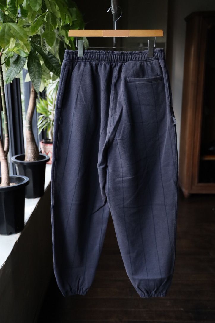 S.F.C 25FW エスエフシー STRIPE WIDE SWEAT PANTS (DISCHARGED)(SFCFW25CS05)NAVY☆9月20日(土)発売！