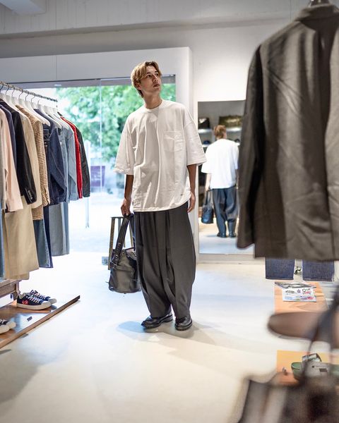 COMME des GARCONS HOMME 綿天竺ポケットTシャツ(WHITE) スタイル 8月3日(土)発売！