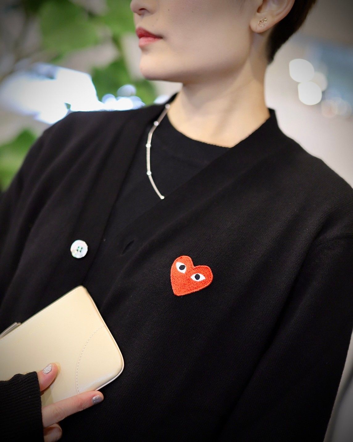 プレイコムデギャルソン 新作 PLAY CARDIGAN style.2023.12.16