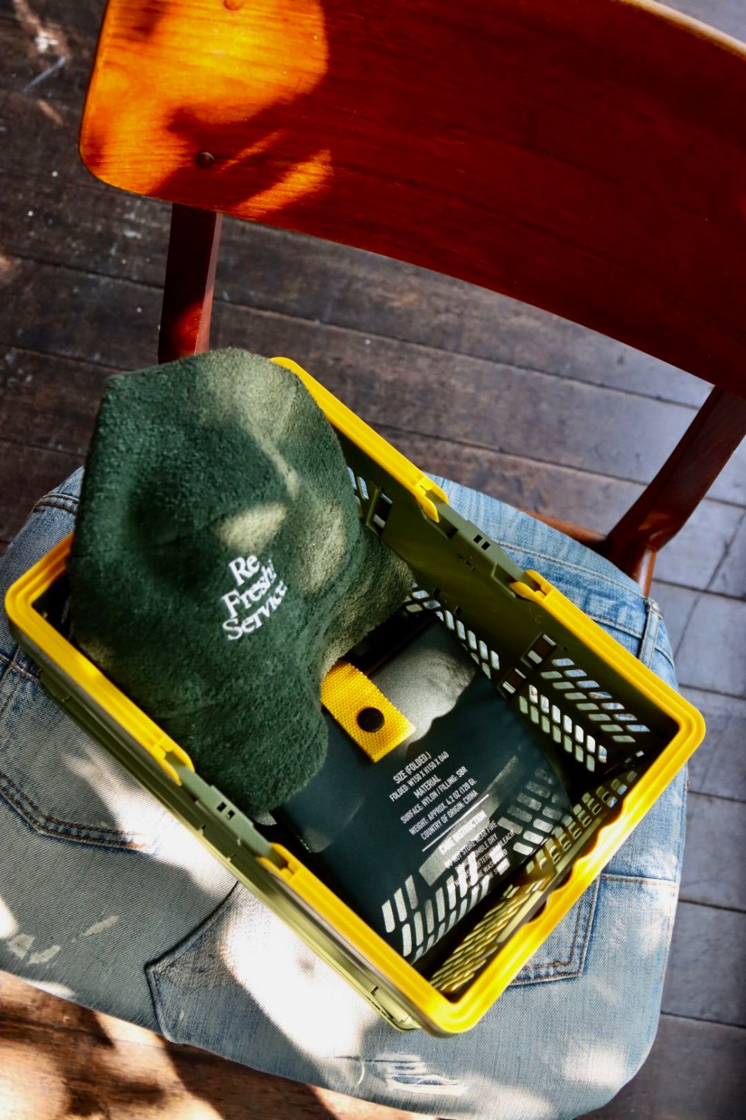 フレッシュサービスReFresh!Service. “SAUNA FOLDING MESH BASKET”(KHAKI)