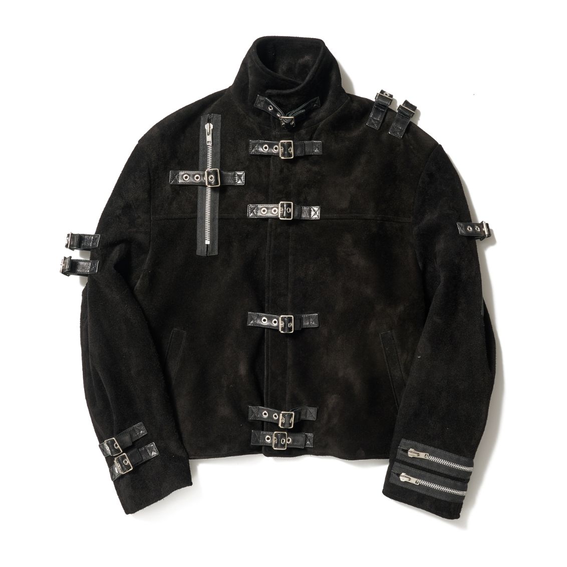 doublet 25AW BUCKLE OVERLOAD LEATHER JACKET(25AW06BL222)BLK SUEDE☆7月12日(土)発売！