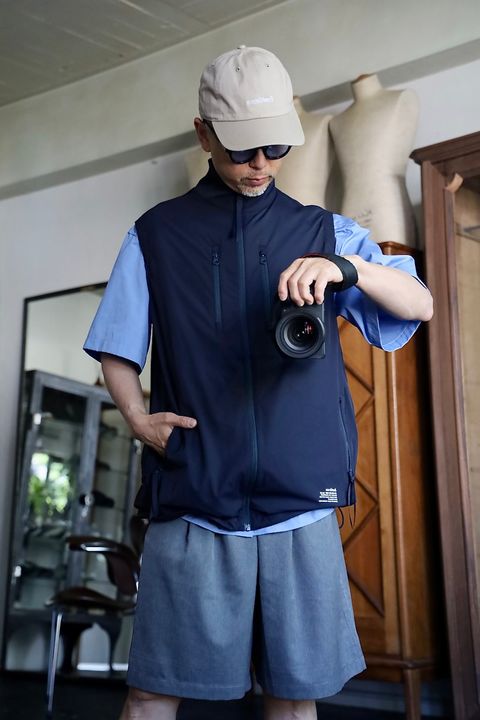 FreshService フレッシュサービス 26SS 空調服®︎ × FreshService "AIR COOLING VEST_Ver.2.0"スタイル