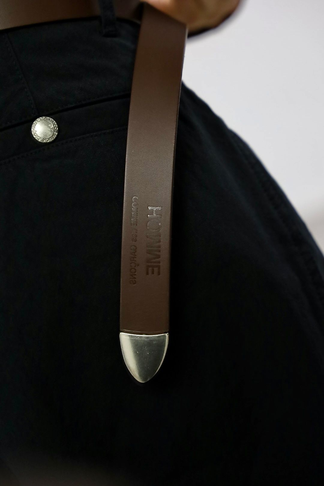 コムデギャルソンオム ステアオイルスムースベルト(HQ-K301-051)BROWN☆2月6日(金)発売！