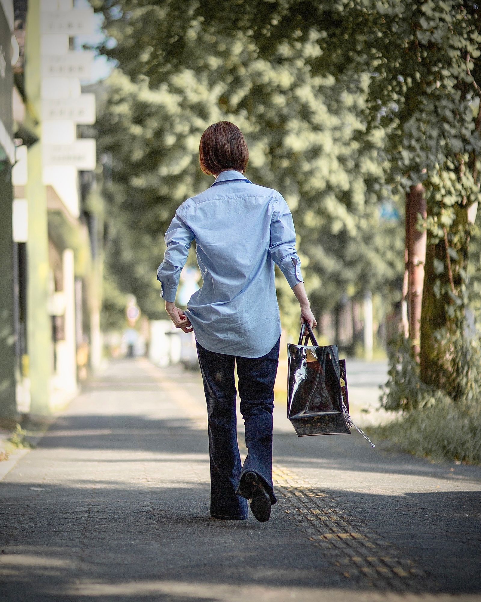 J.B. ATTIRE  Paris blue shirts×Rive gauche denim style