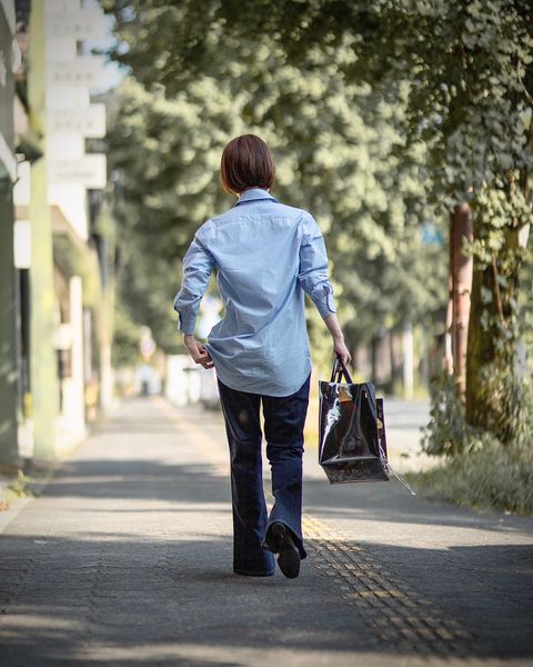 J.B. ATTIRE  Paris blue shirts×Rive gauche denim style