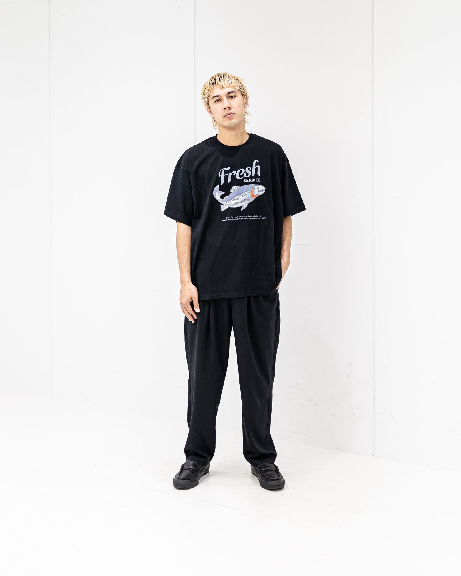 FreshService CORPORATE PRINTED S/S TEE "FISH" (BLACK) 新作発売！