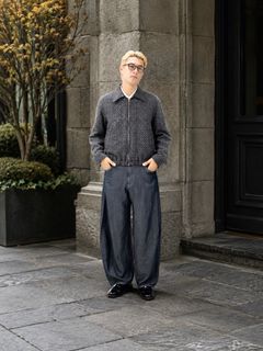 YOKE Herringbone Tweed Zip Blouson MARKスタイル