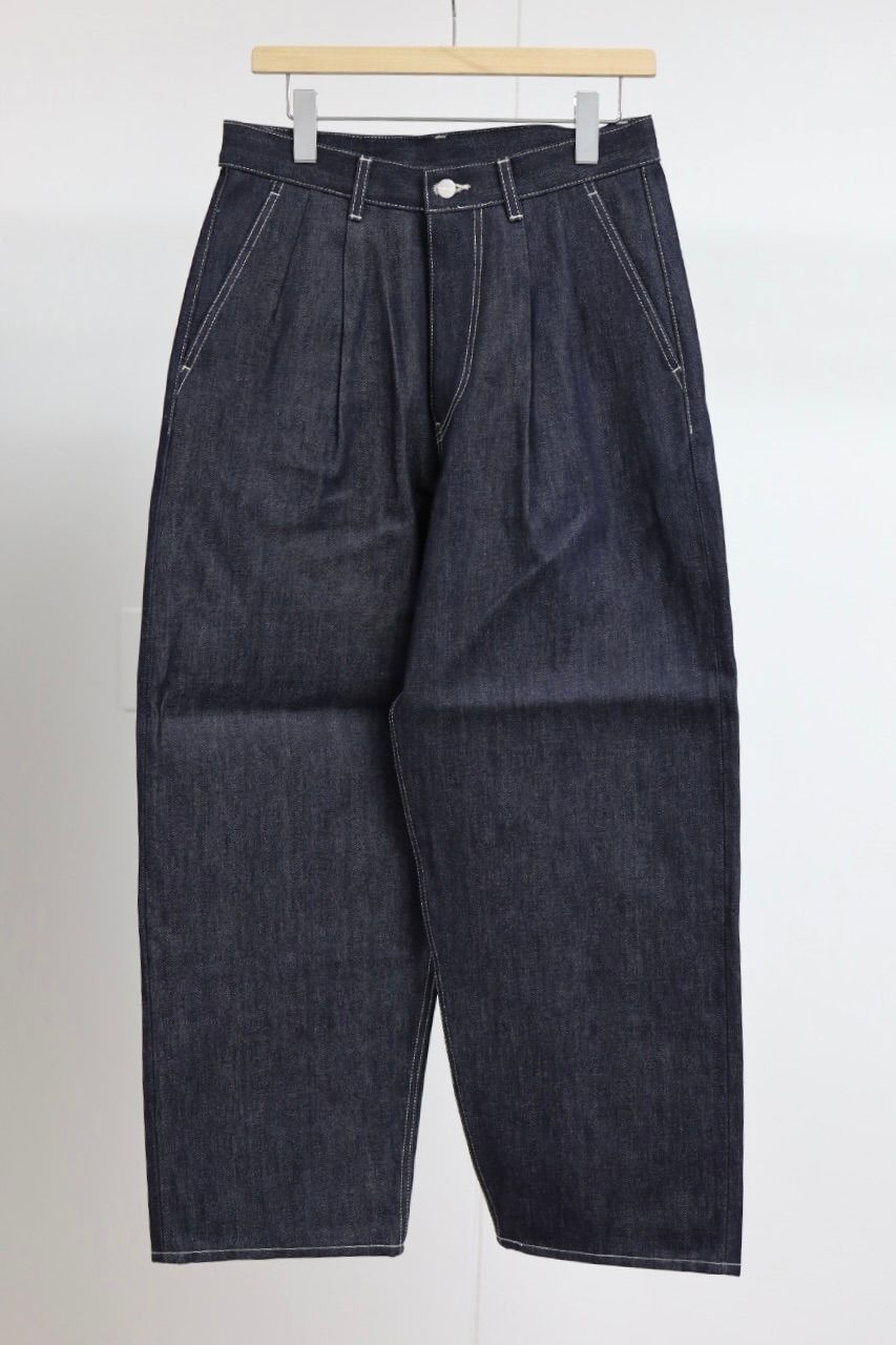 グラフペーパー Selvage Denim Two Tuck Pants(GU261-40061RB)INDIGO_RIGID★1月24日(土)発売！