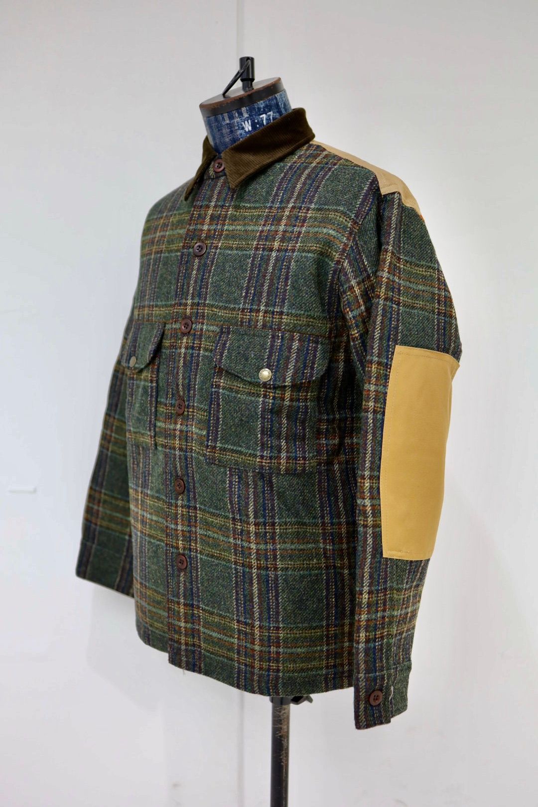 ジュンヤワタナベマン 25AW FILSON Wネーム ウールチェックツイードレザージャケット(WP-B002-051)☆11月1日(土)発売!