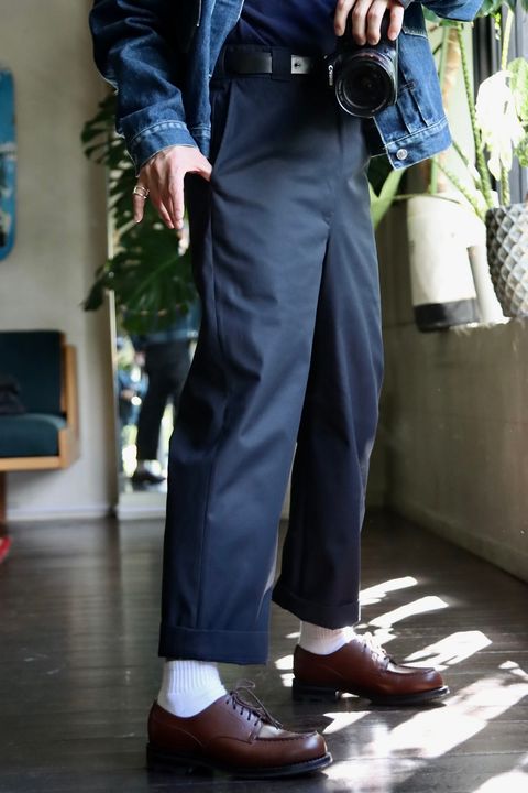 A.PRESSE 23AW Work Chino Trousers"NAVY"スタイル