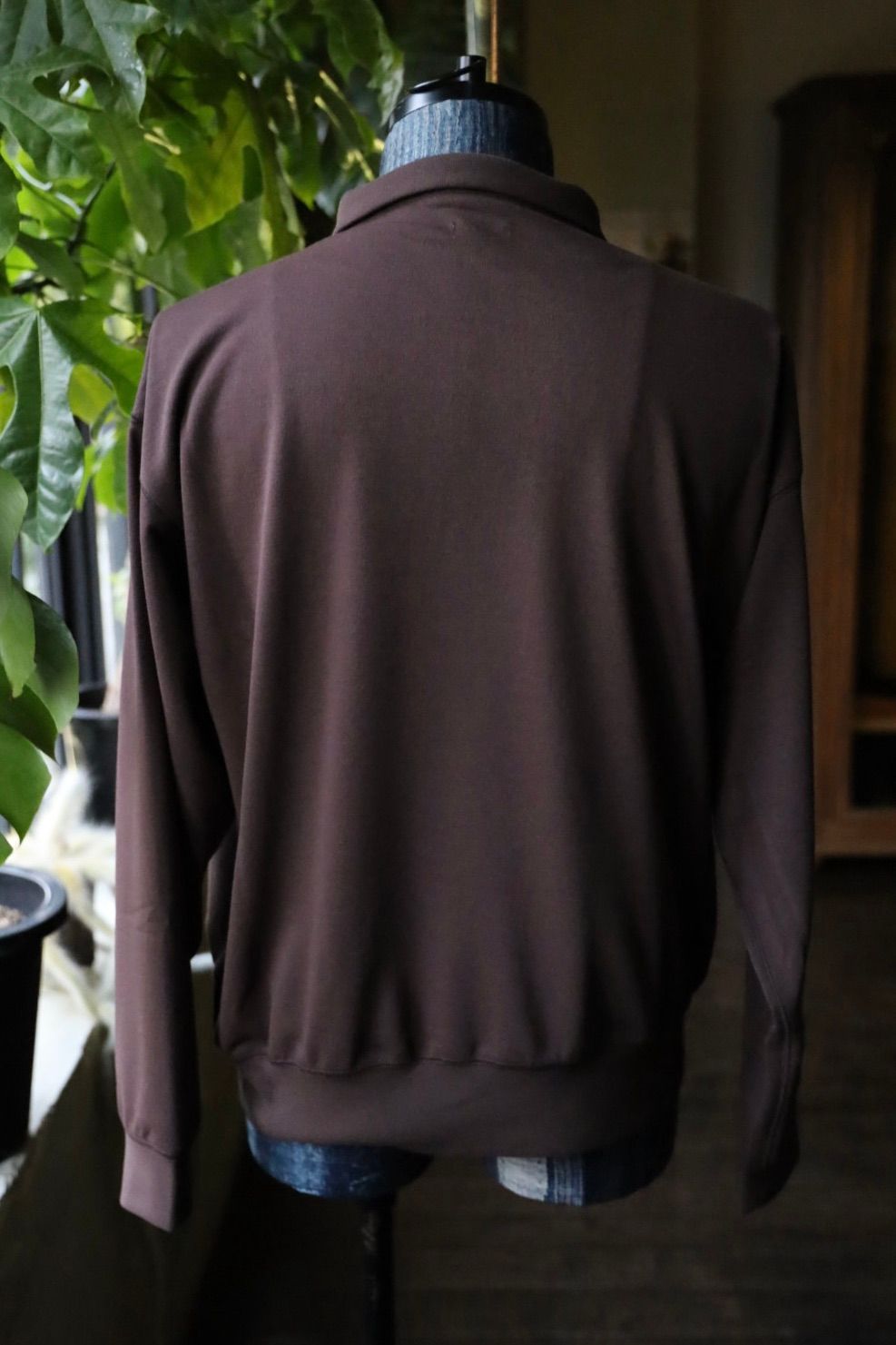 ファウンダ 25AW HALF ZIP LONG SLEEVE SHIRT (015FD252012)BROWN☆7月12(土)12:00発売！