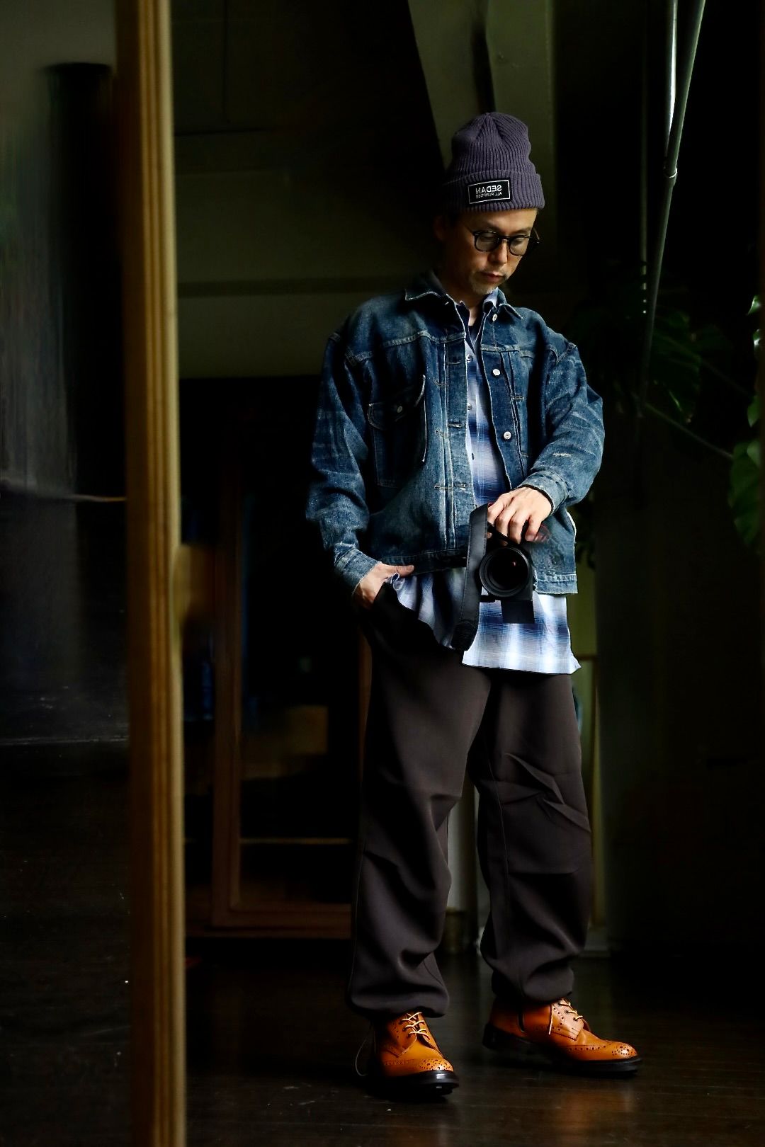 セダンオールパーパス FW24 Tech Wool Over Pant(SD24F-PT03) Chocolate
