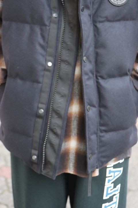 CANADA GOOSE 22AW GARSON VEST WOOL BLACK LABEL style.2022.10.31