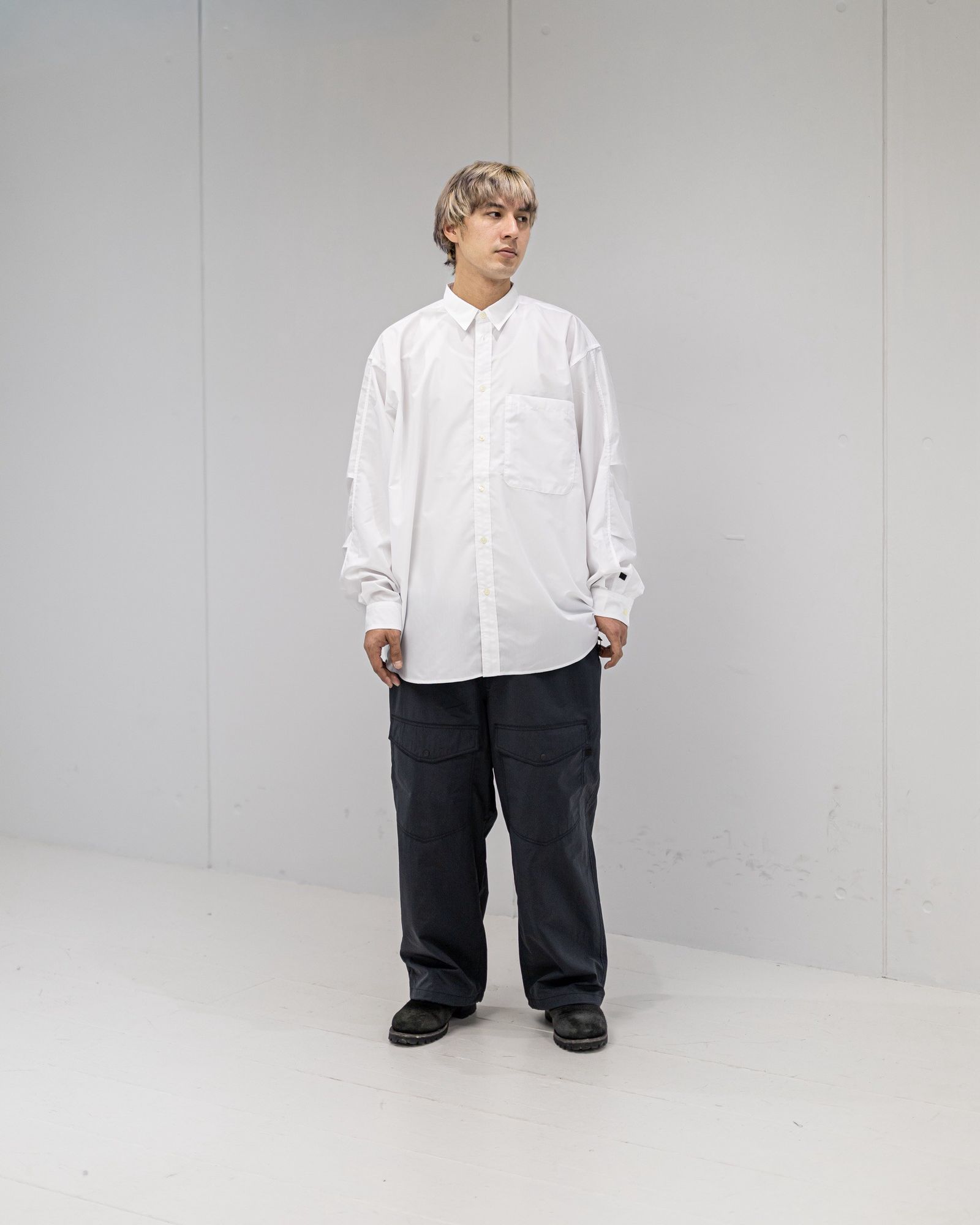 DAIWA PIER39(ダイワピア39) TECH REGULAR COLLAR SHIRT L/S SOLID(BE-81026)WHITE☆2月21日(土)発売！