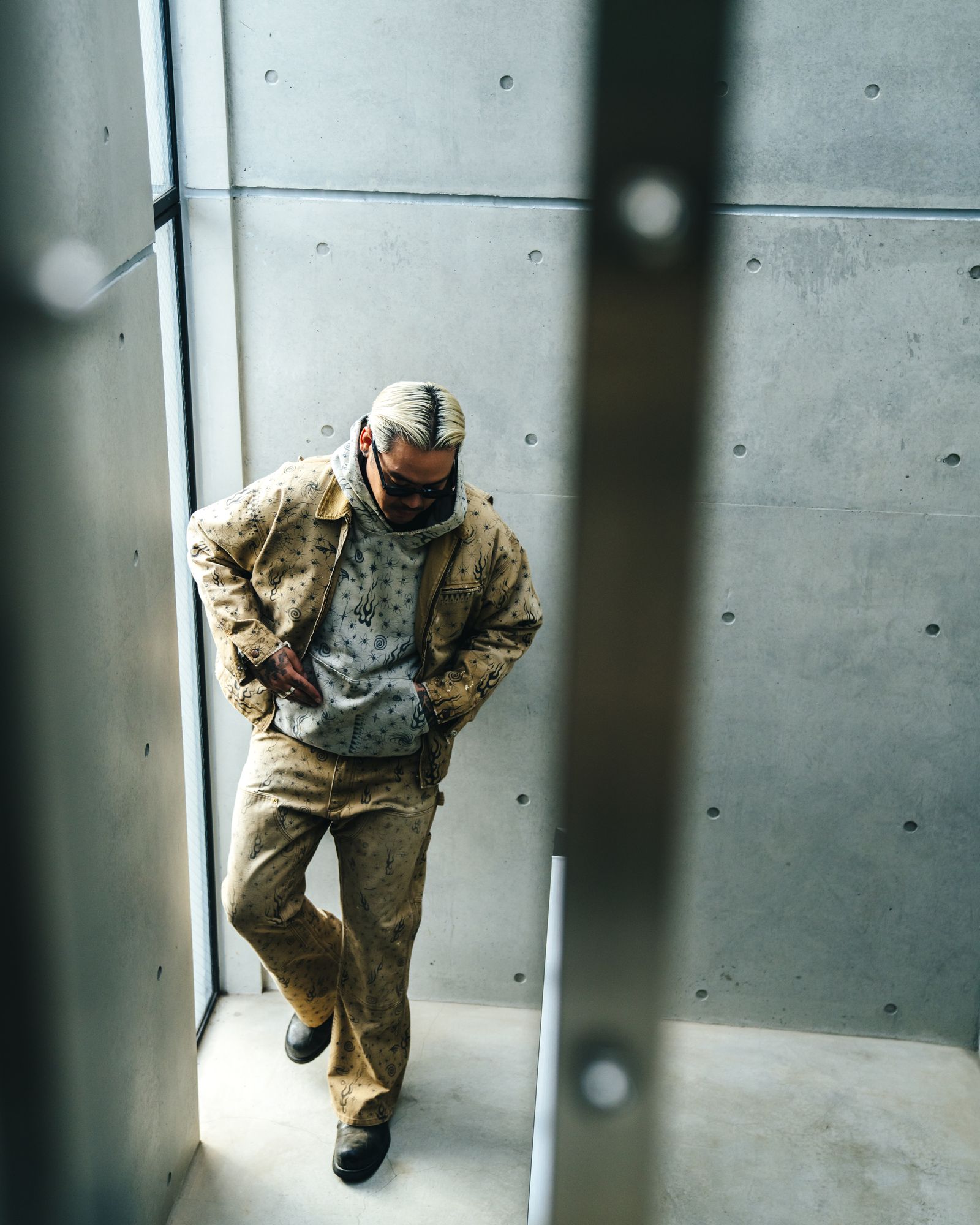 セントマイケル25SS Dr.Woo DW_DBL KNEE PANTS(SM-HR8-0000-C44)BEIGE