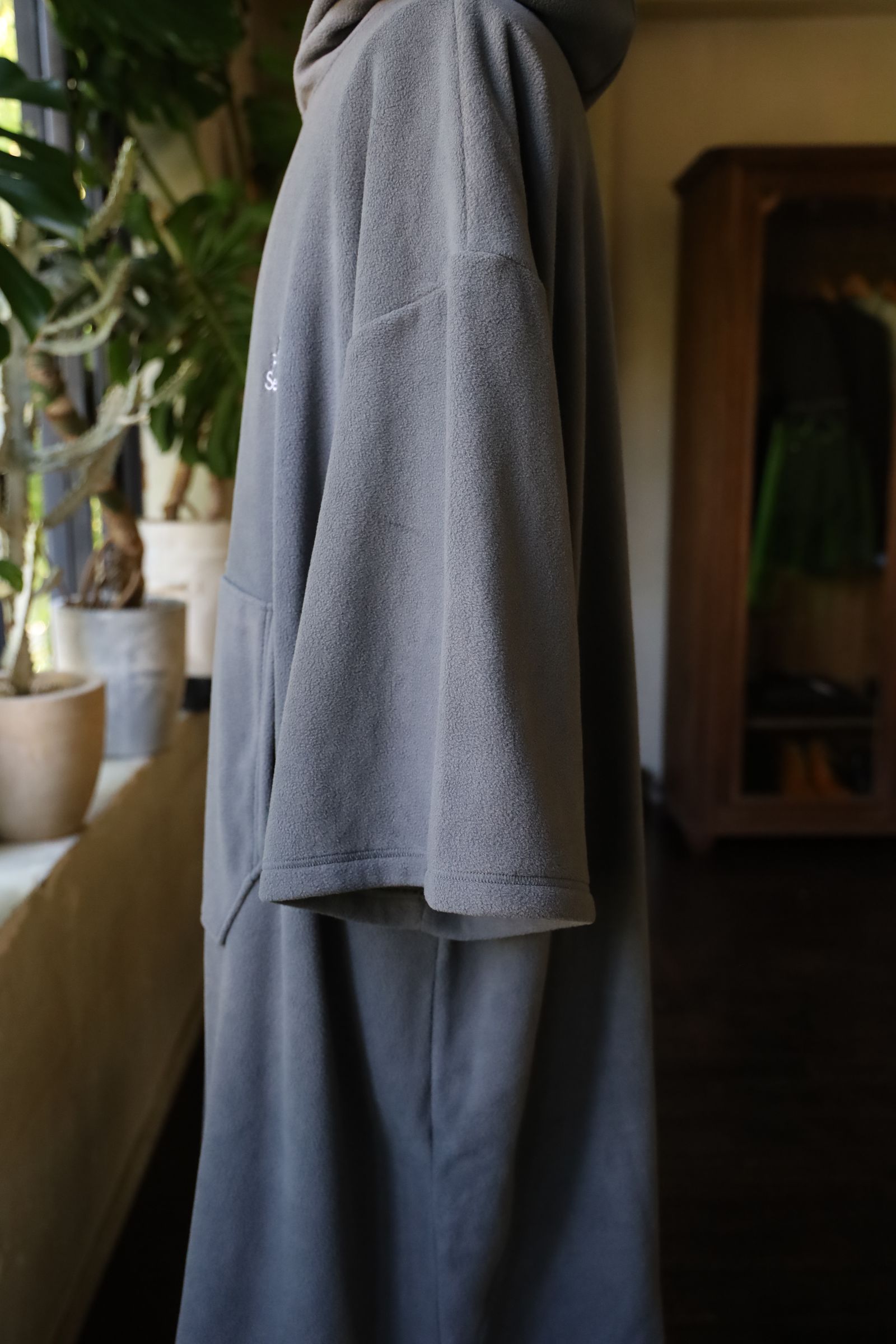 ReFresh!Service.  FLEECE SAUNA PONCHO(GRAY)★再販しました！